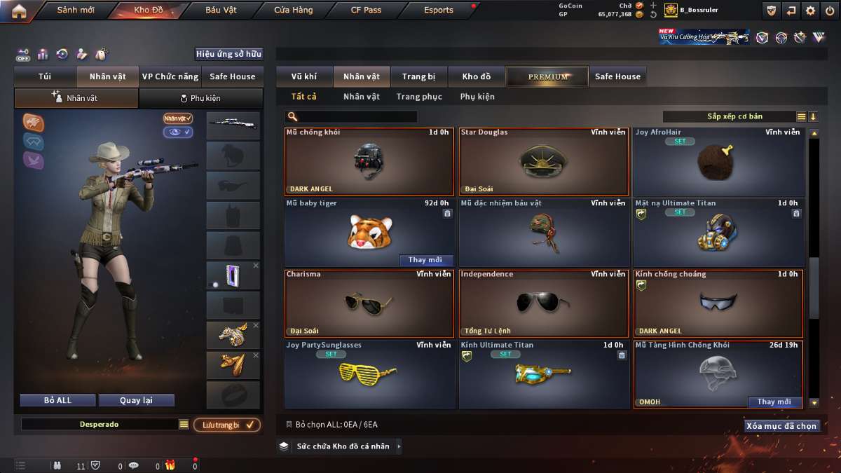 shop acc cf uy tin gia re